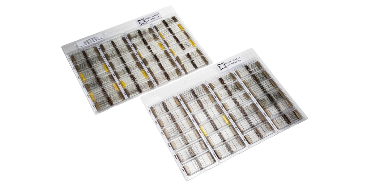 Product image for RESISTOR ASSORTMENT,10OHM TO 1MOHM 0.25W