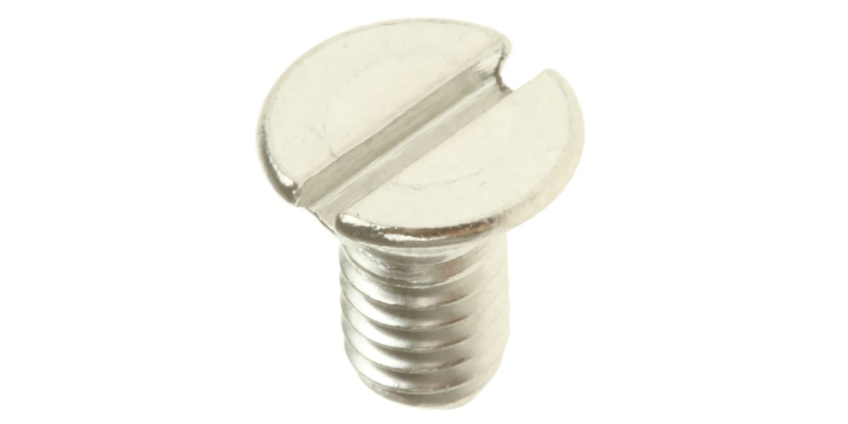 Product image for A4 s/steel slotted csk head screw,M3x6mm
