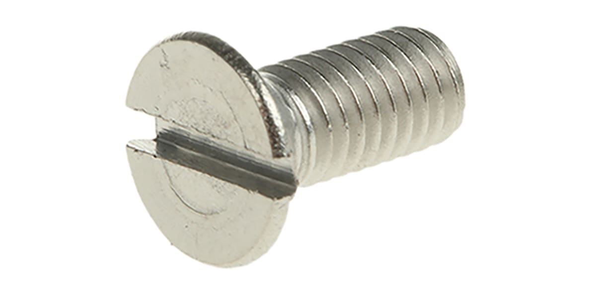 Product image for A4 s/steel slot csk head screw,M5x12mm