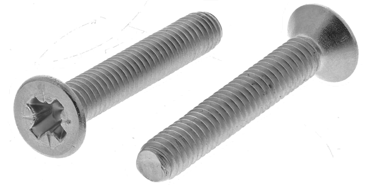 Product image for A4 s/steel cross csk head screw,M4x25mm