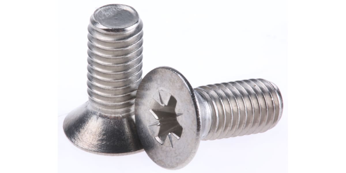 Product image for A4 s/steel cross csk head screw,M5x12mm