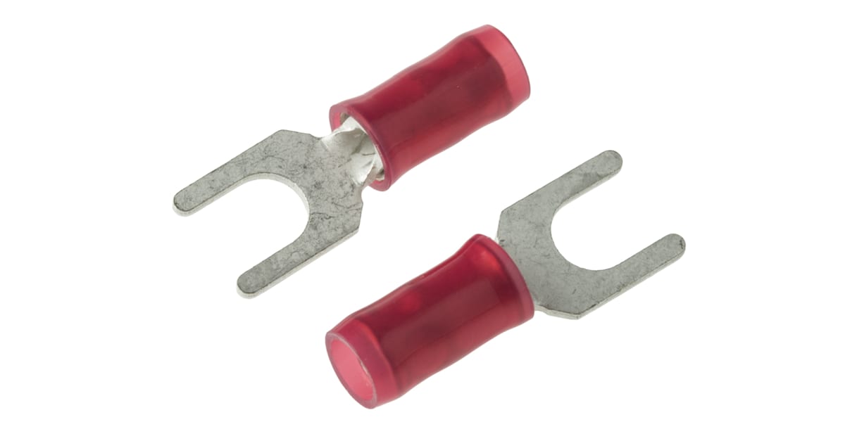 Product image for Spade terminal PIDG,red,AWG 22-16, M4