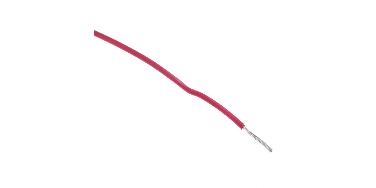 Product image for Wire 24 AWG 300V UL1061 Red 30m