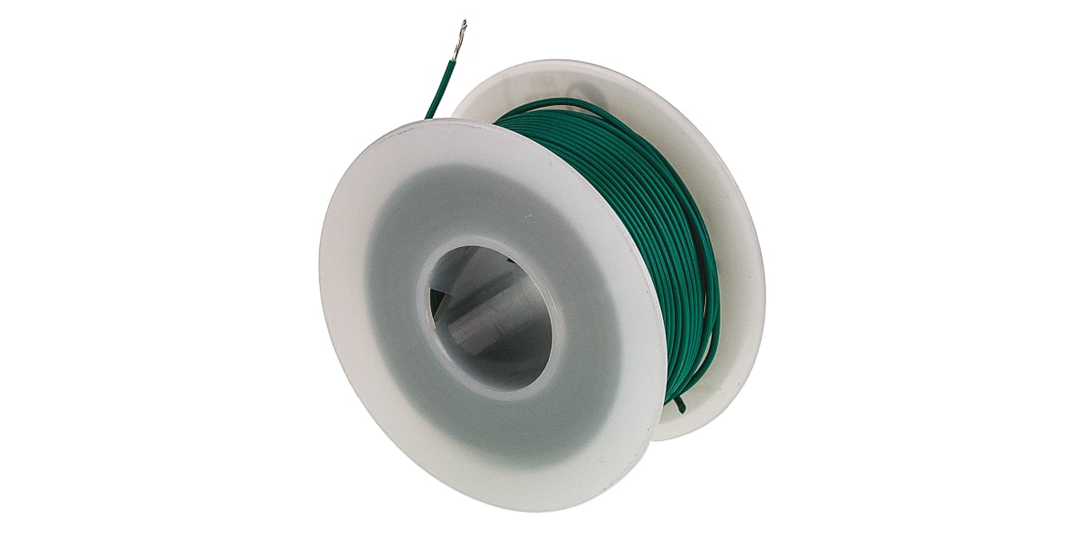 Product image for Wire 22 AWG 300V UL1061 Green 30m