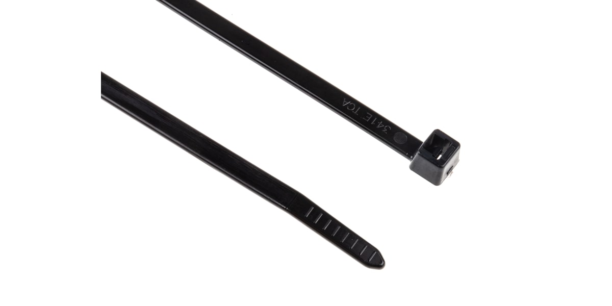 Product image for Black nylon cable tie 200x4.6mm