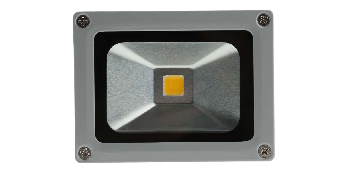 Product image for RS PRO LED Floodlight, 1 LED, 10 W, 850 → 950 lm, IP65 85 → 265 V ac