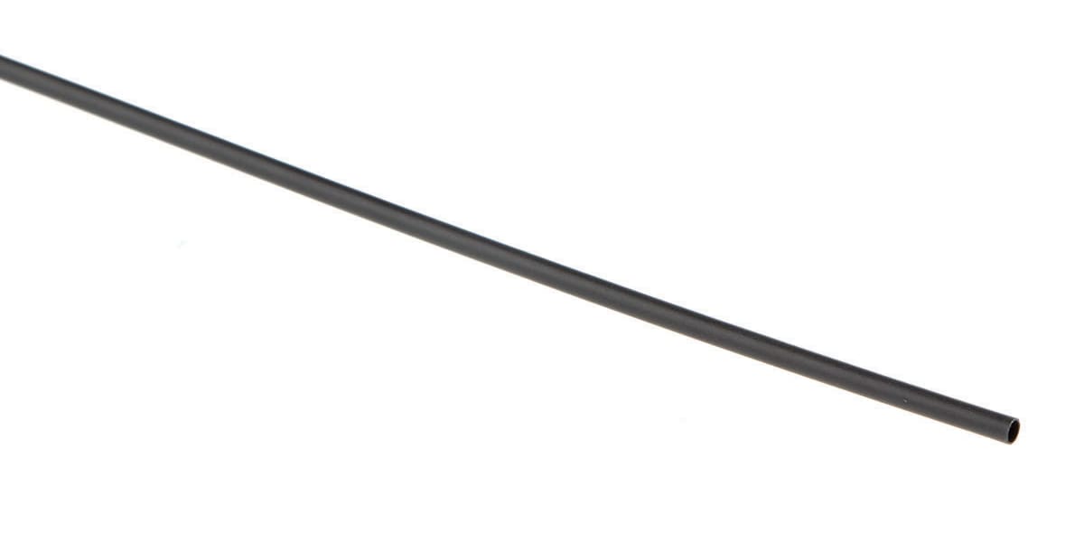 Product image for Black heatshrink tubing,1.2mm bore