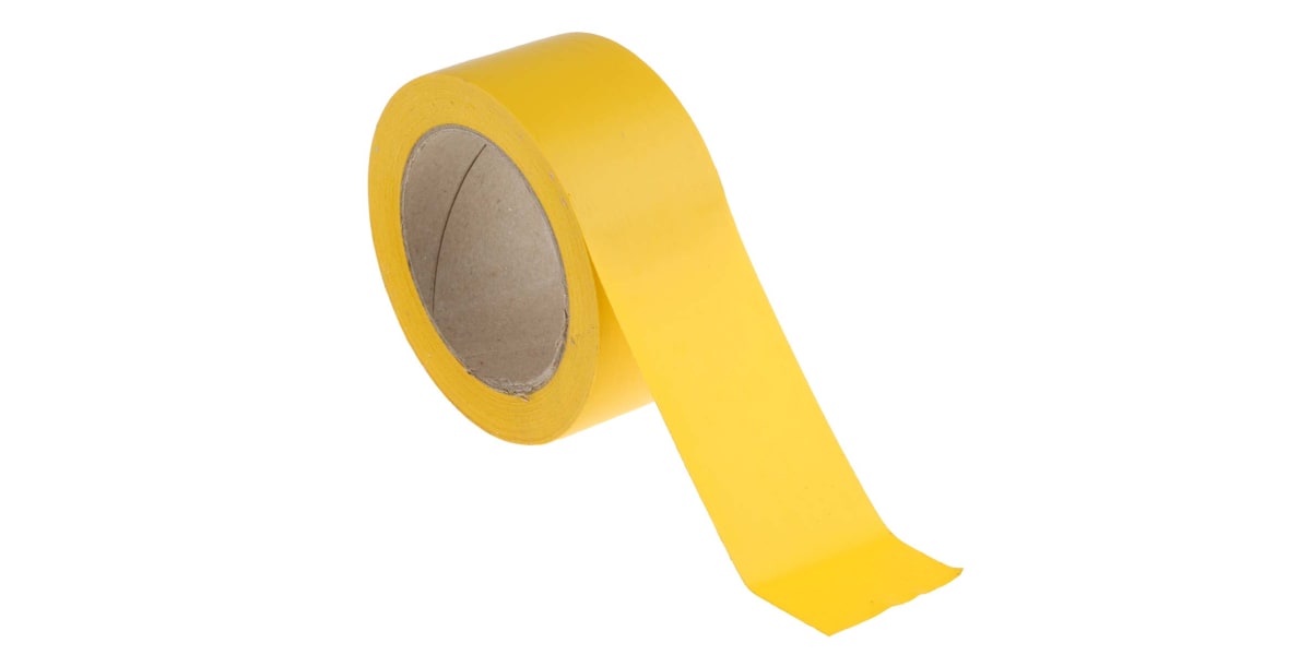 Product image for Floor marking tape yellow 50mmx33m