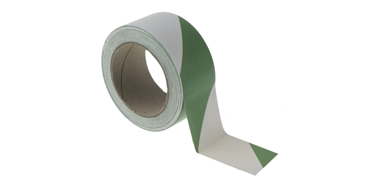 Product image for Floor marking tape Green & White50mmx33m