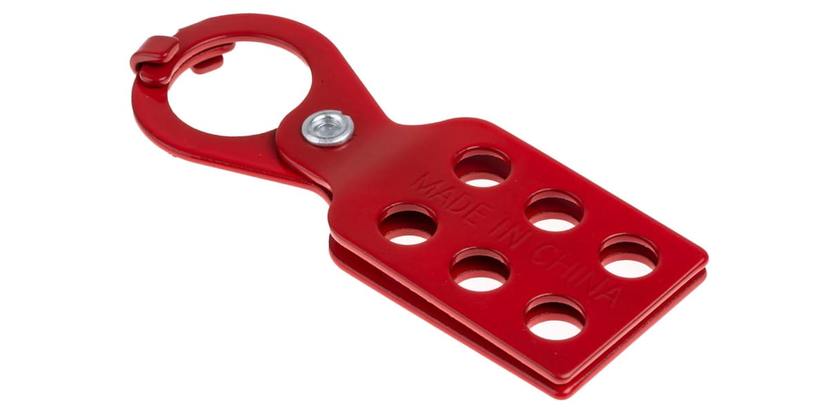 Product image for BRADY ECONOMY LOCKOUT HASP - RED