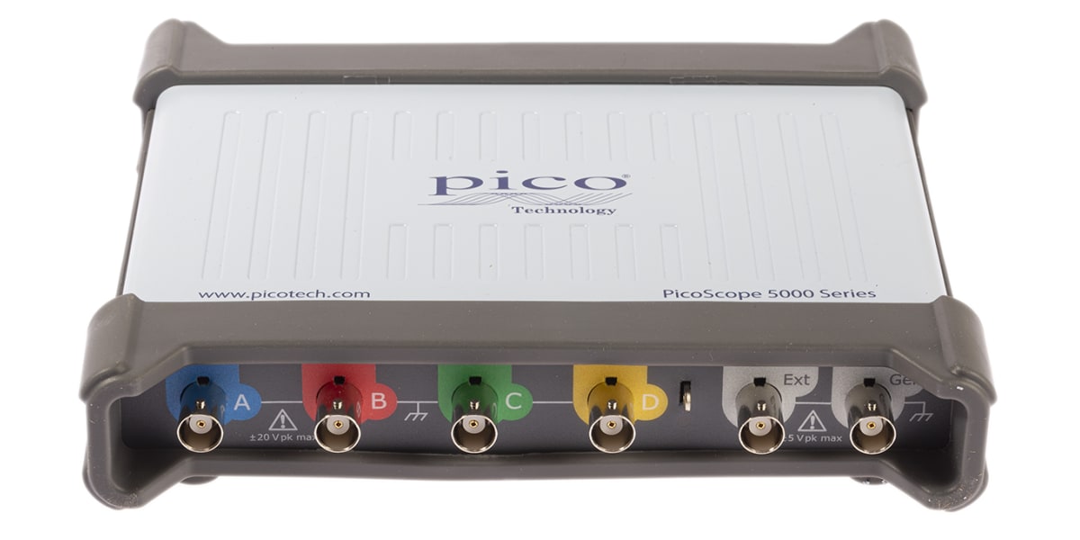 Product image for Pico Technology 5444D PC Based Oscilloscope, 200MHz, 4 Channels