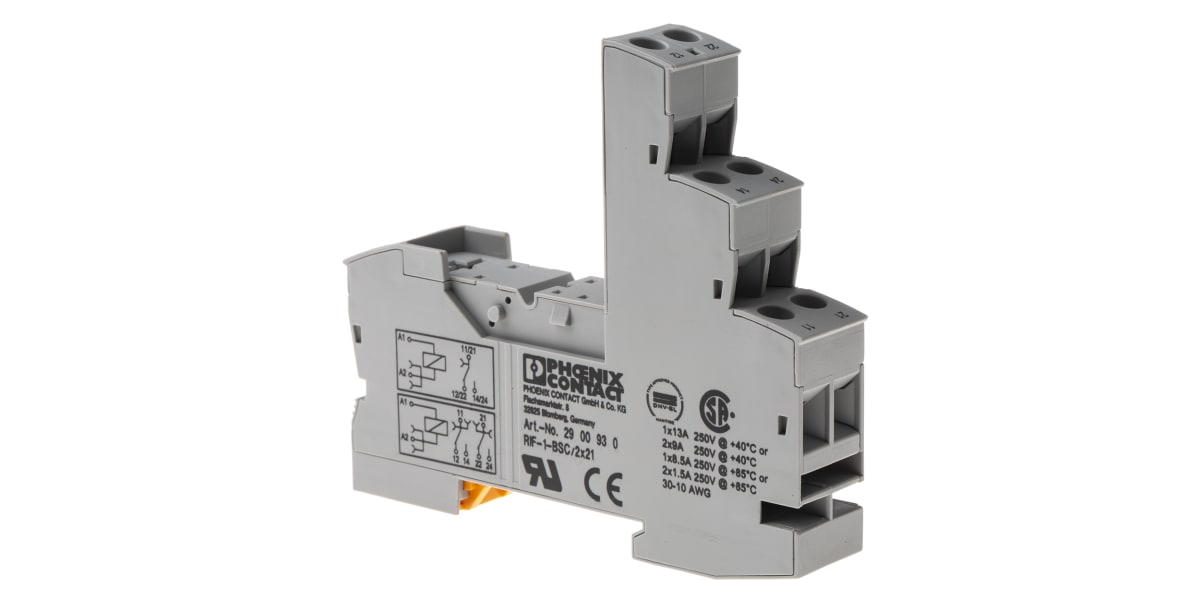 Product image for RIF 1 RELAY BASE SCREW CONECTIONS