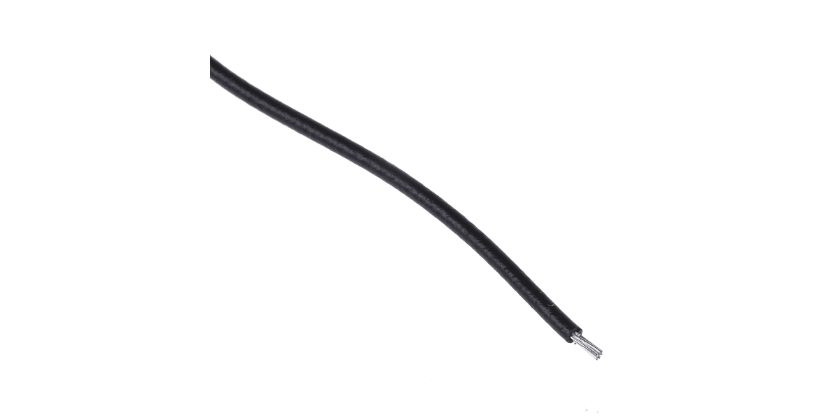 Product image for Wire 24 AWG PVC 300V UL1007 Black 30m