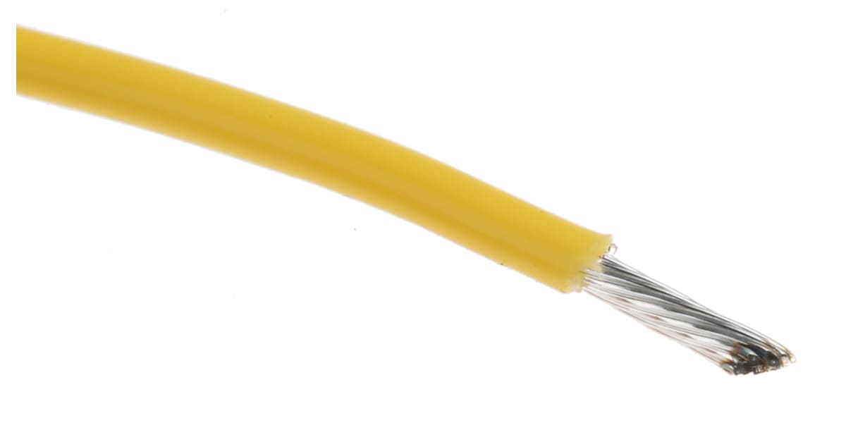 Product image for Wire 20AWG 600V UL1213 Yellow 30m