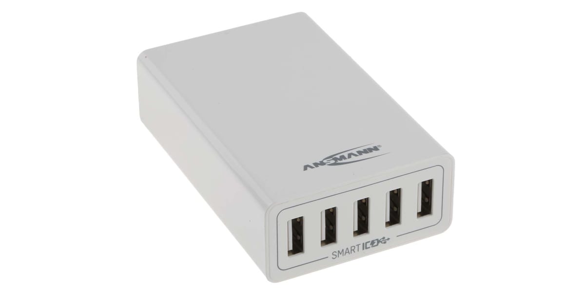 Product image for AC/DC USB CHARGER 5 PORT 8A - EU/UK