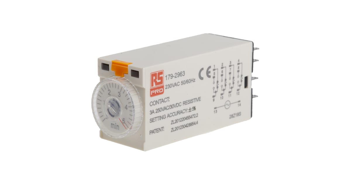 Product image for Analogue Time Relay. 14 pin 4PCO