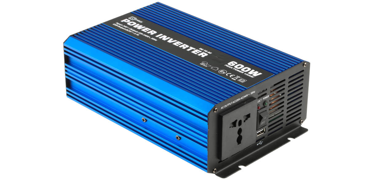 Product image for 600W Fixed Installation DC-AC Power Inverter, 24V / 230V