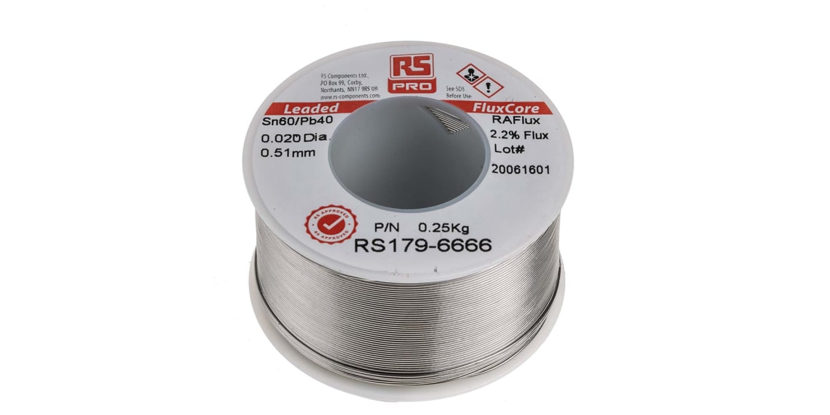 Product image for Leaded Rosin Solder 0.5mm 250g