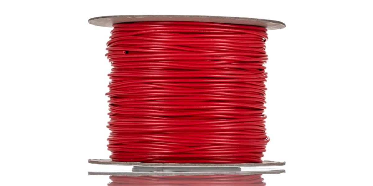 Product image for Red tri-rated cable 0.5mm 100m