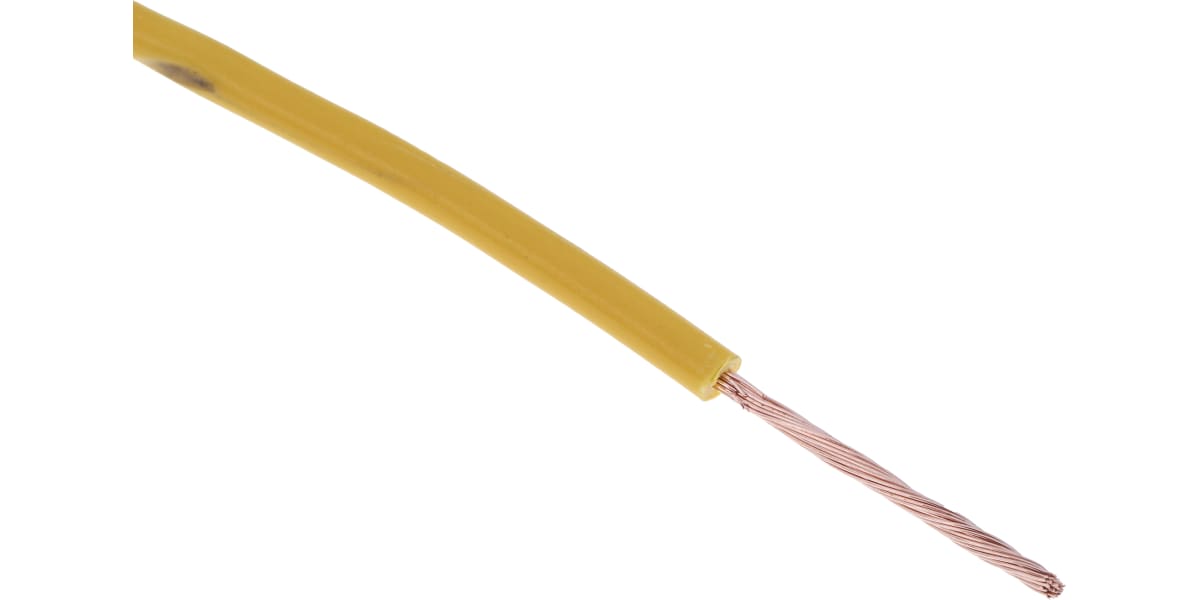 Product image for Yellow tri-rated cable 0.5mm 100m