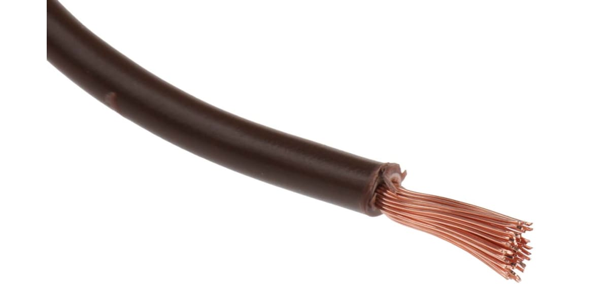 Product image for Brown tri-rated cable 2.5mm 100m