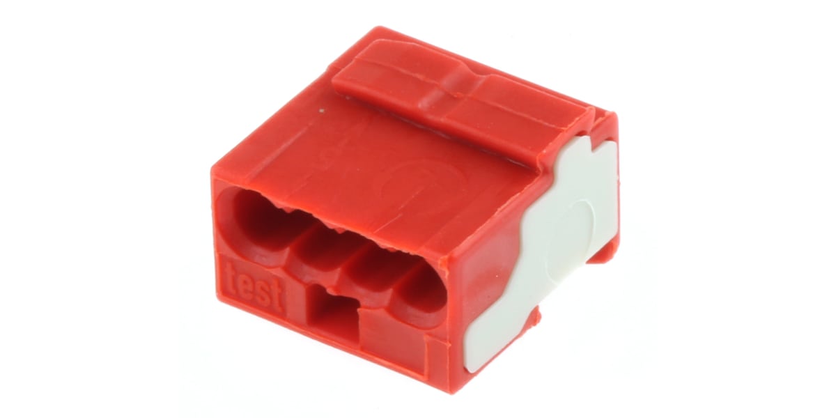 Product image for RED 4WAY MICRO SPLICE TERMINAL0.5-1SQ.MM