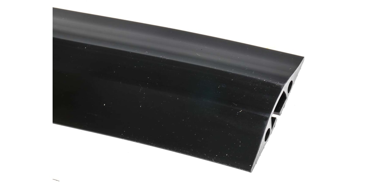 Product image for MEDIUM DUTY BLACK FLOOR CABLE COVER - 1.