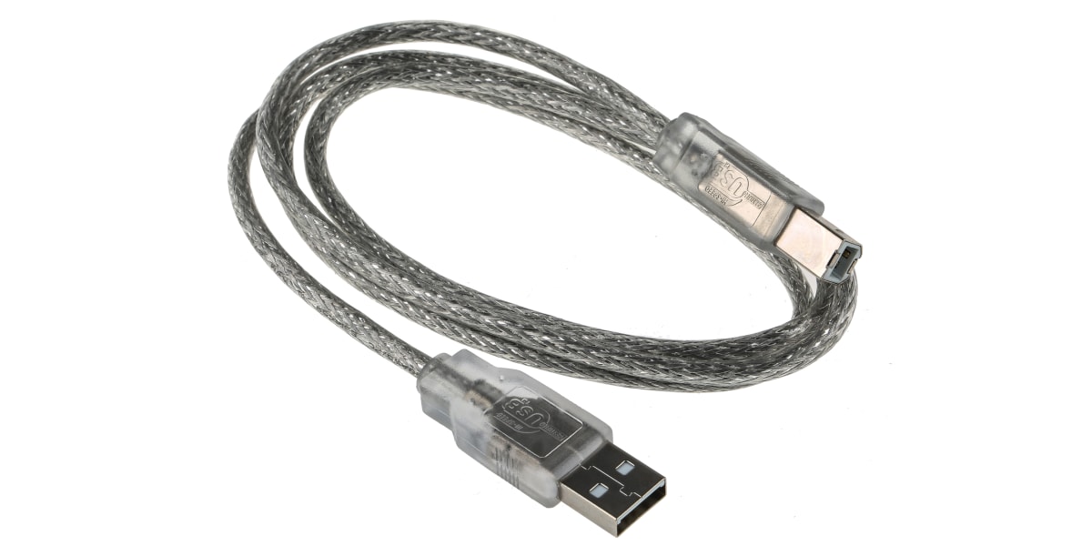 Product image for RS PRO Male USB A to Male USB B USB Cable, 1m