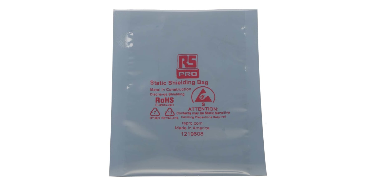 Product image for Heat seal static shielding bag,76x127mm