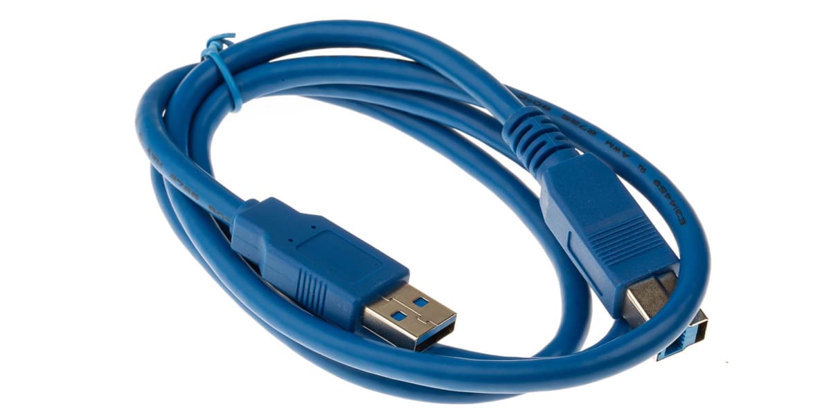 Product image for 1mtr Usb 3.0 A M - B M Cable - Blue