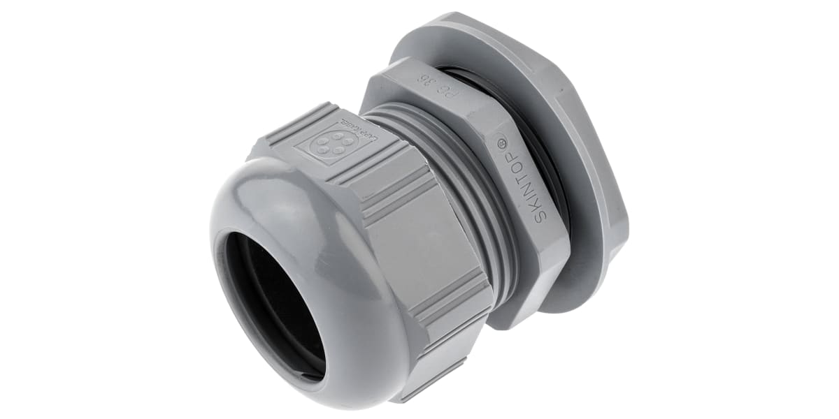 Product image for Cable gland, nylon, grey, PG36, IP68