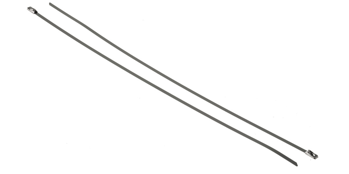 Product image for RS PRO Cable Tie 316 Stainless Steel Ball Lock, 360mm x 4.6 mm