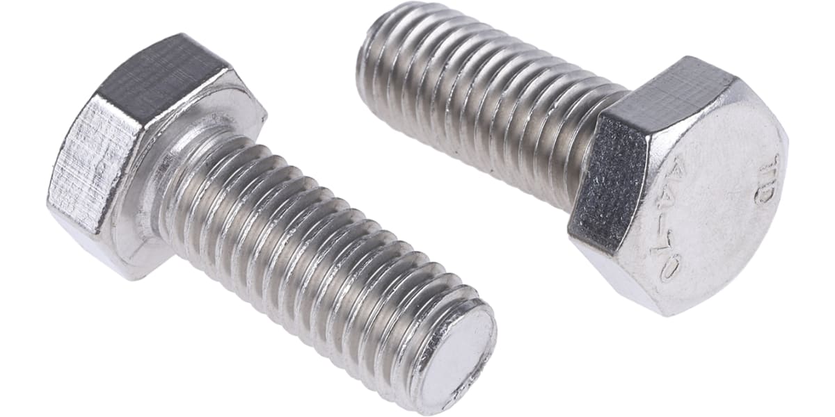 Product image for A4 s/steel hexagon set screw,M12x30mm