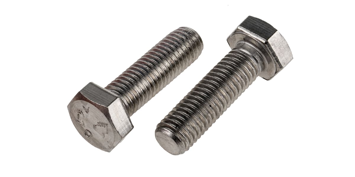 Product image for A4 s/steel hexagon set screw,M12x40mm