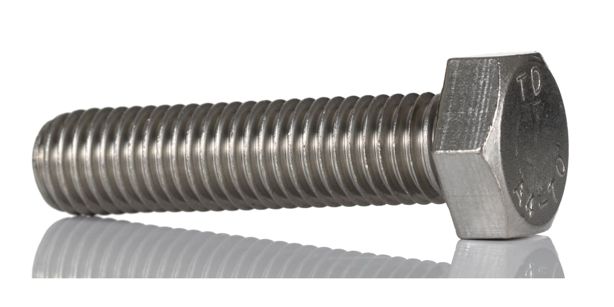 Product image for A4 s/steel hexagon set screw,M12x50mm