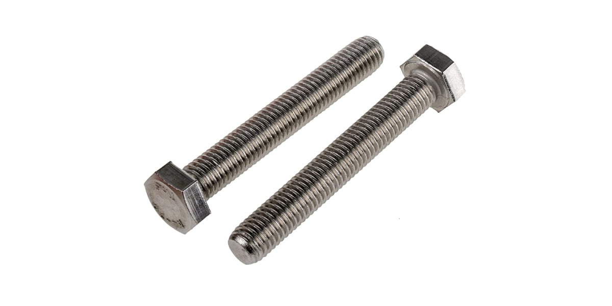 Product image for A4 s/steel hexagon set screw,M12x80mm