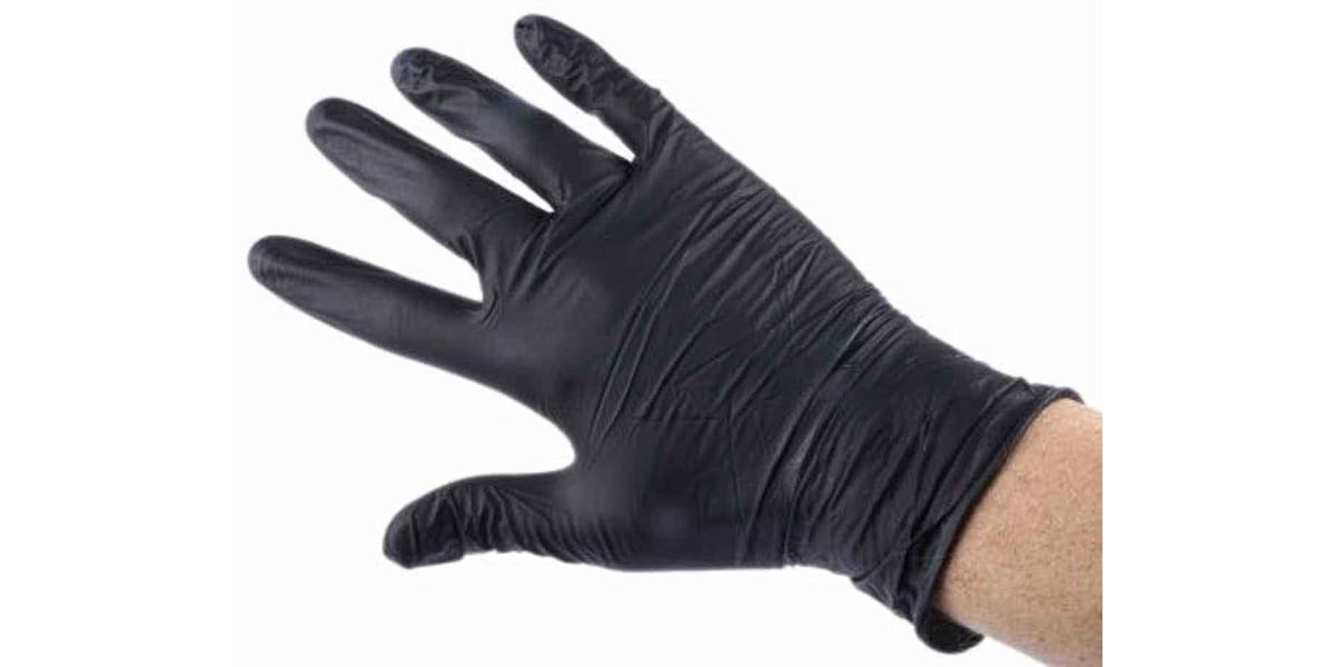 Product image for Powder Free Nitrile Gloves Black M