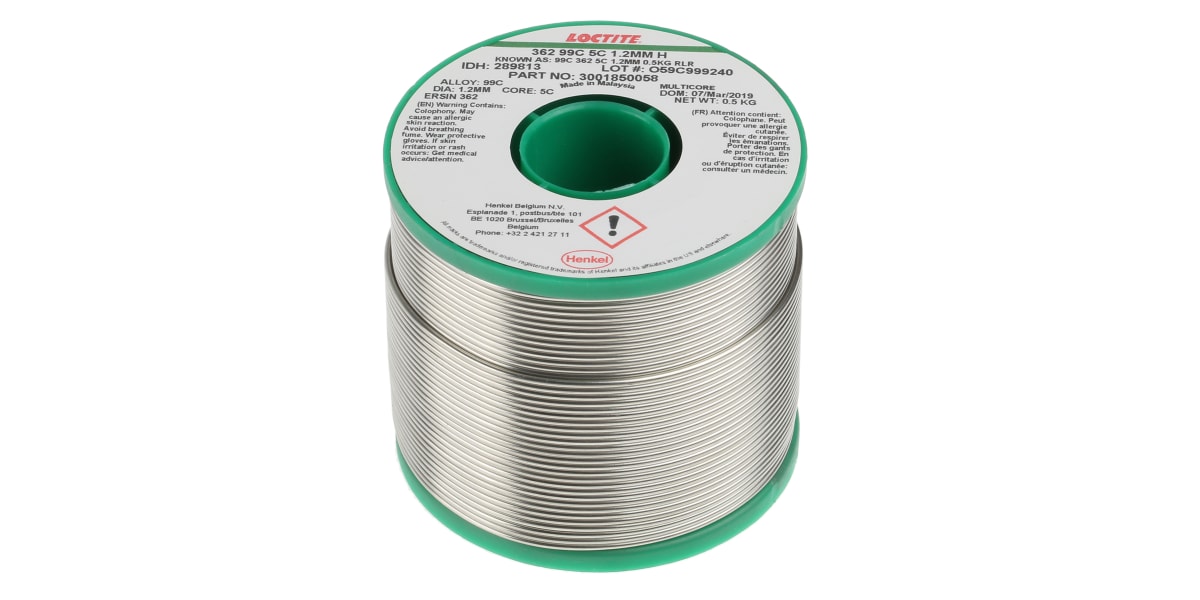 Product image for TIN-COPPER LEAD-FREE SOLDER,1.22MM,500G