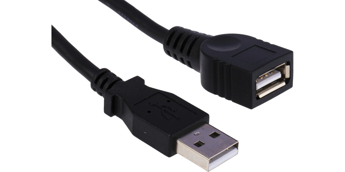 Product image for 6 FT BLACK USB 2.0 EXTENSION CABLE A TO