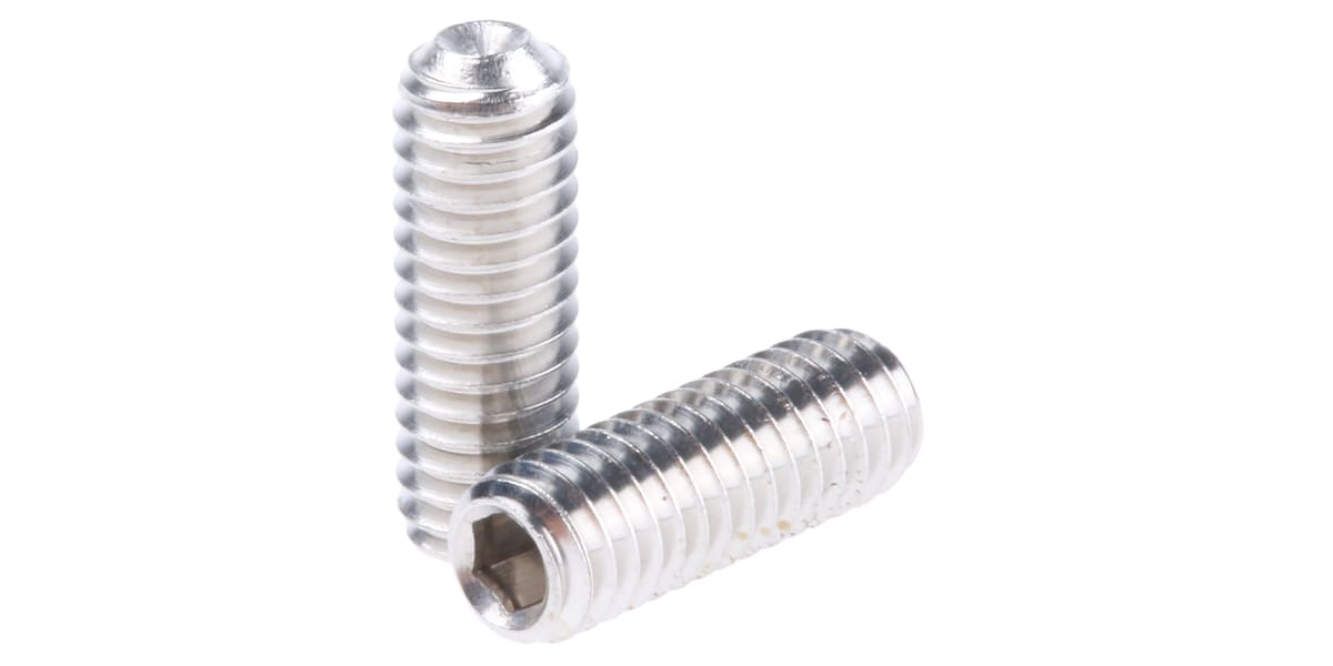 Product image for A4 s/steel hex socket set screw,M4x12mm