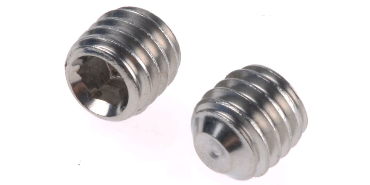 Product image for A4 s/steel hex socket set screw,M6x6mm