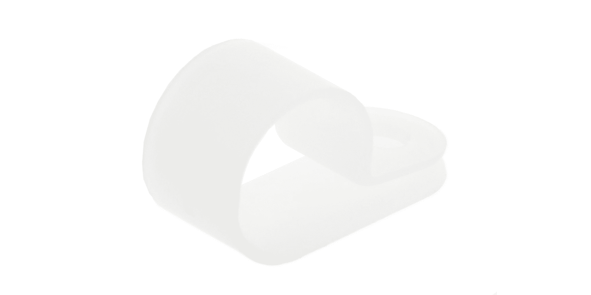 Product image for Natural Nylon P-clip, 11mm Bundle Dia