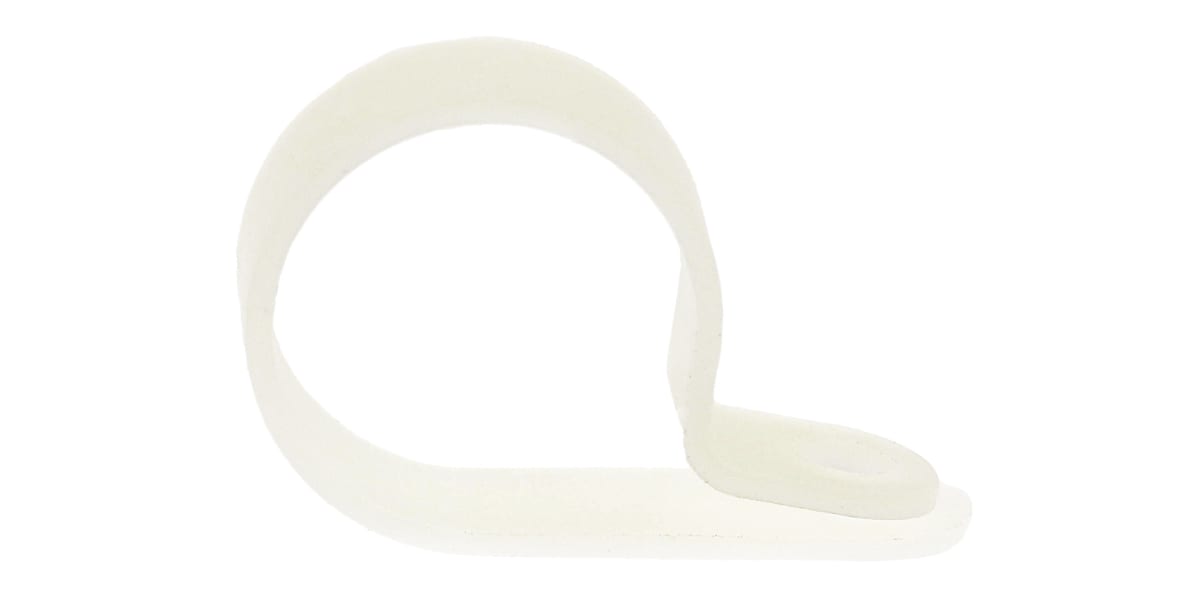 Product image for Natural Nylon P-clip, 20.5mm Bundle Dia