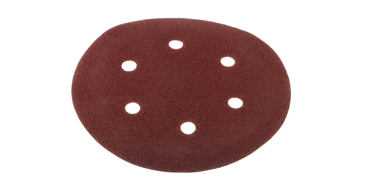 Product image for 150MMX80G HOOK &LOOP SANDING DISC 6 HOLE