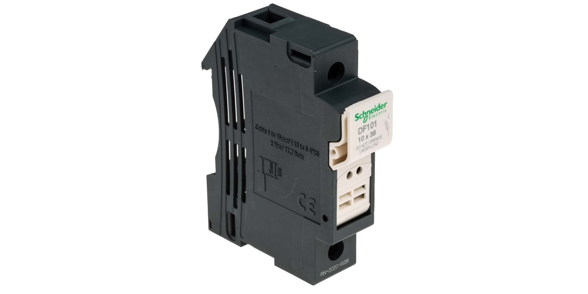 Product image for Schneider Electric TeSys Holder for use with DF2CA Fuse Cartridge, DF2CN Fuse Cartridge