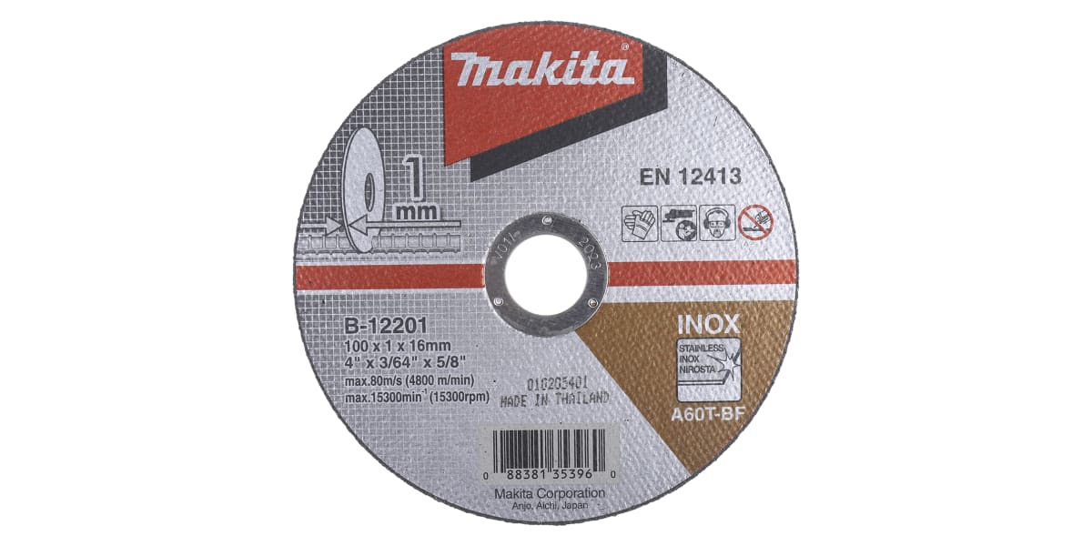 Product image for 100MM X 1MM METAL CUTTING DISC