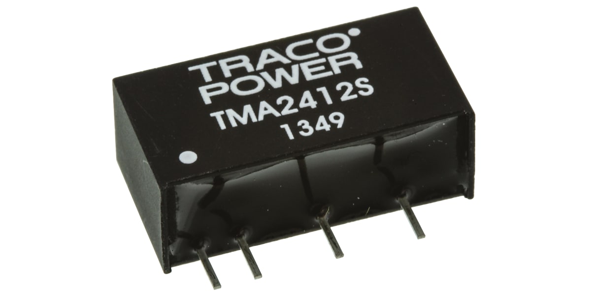 Product image for TMA2412S unregulated DC-DC,12V 1W