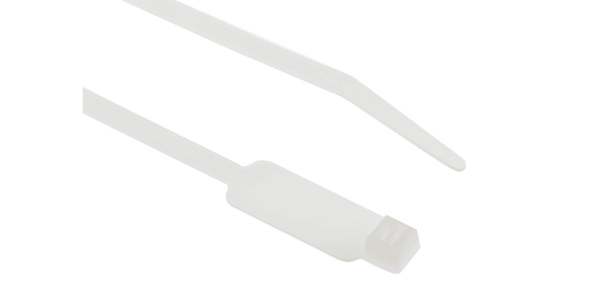 Product image for Nylon identifying cable tie,28x12.5mm