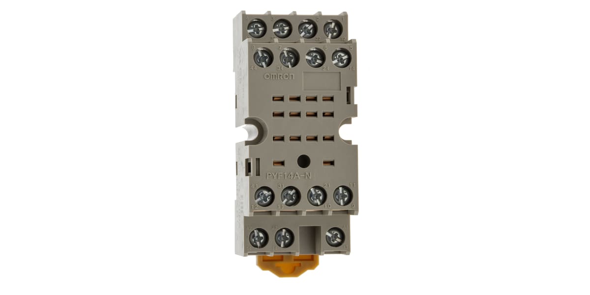 Product image for DIN rail mounting socket for 4PCO relay