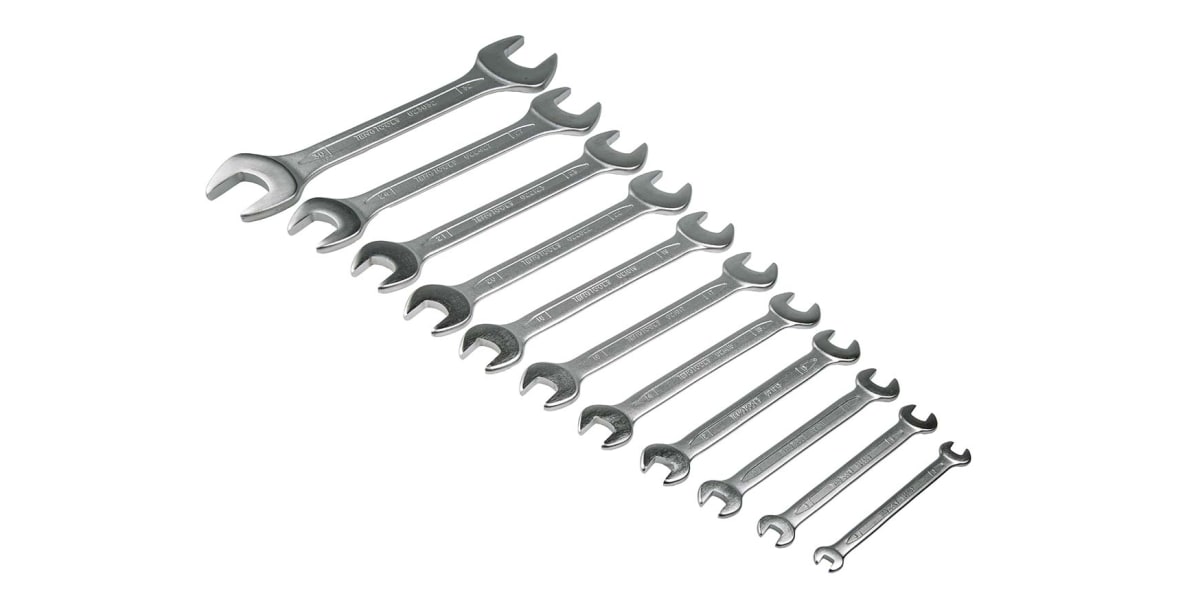 Product image for Teng Tools 11 Piece Chrome Vanadium Spanner Set